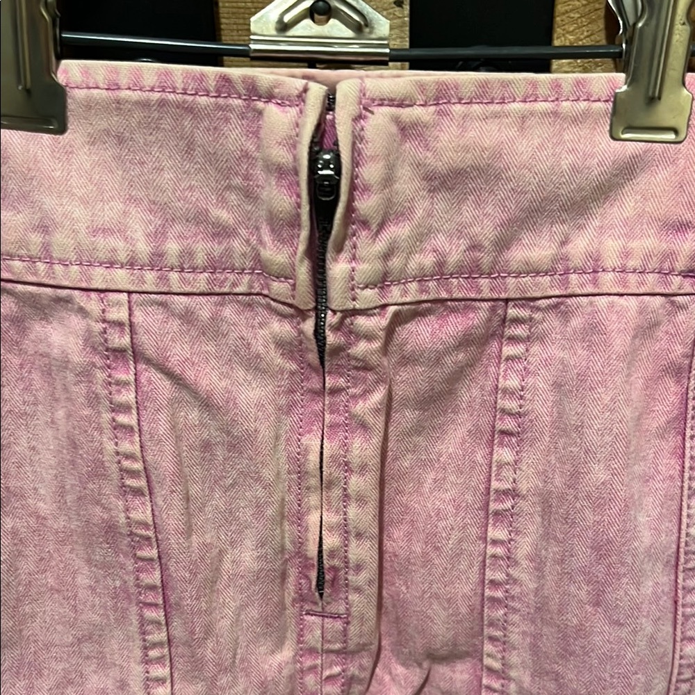 Free People Light Pink Mini Skirt with Pockets - Picture 8 of 10